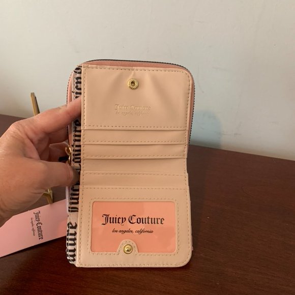 Juicy Couture Blush Pretty Bow Small Zip-Around Wallet--NWT - Picture 9 of 16